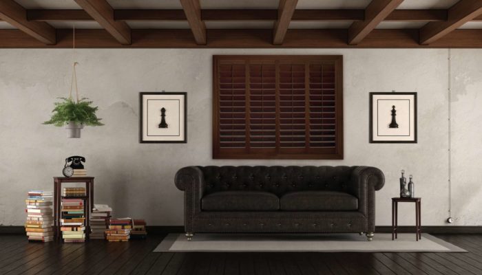 Timberland shutters in a living room